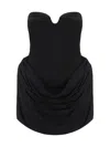 Magda Butrym Gathered Corset Jersey Minidress In Black