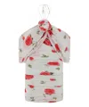 Magda Butrym White Cream Printed Dress In White