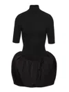 Magda Butrym Mini Dress With Balloon Skirt In Black