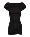 Magda Butrym Mini Dress With Bubble Sleeves In Black