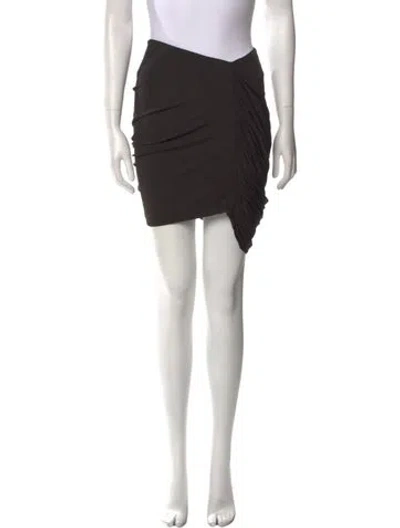 Pre-owned Magda Butrym Mini Skirt In Brown