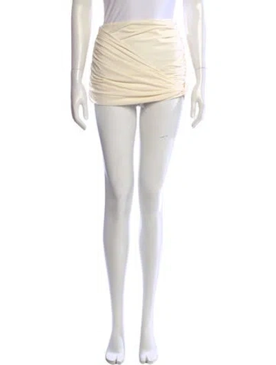 Pre-owned Magda Butrym Mini Skirt In Neutral