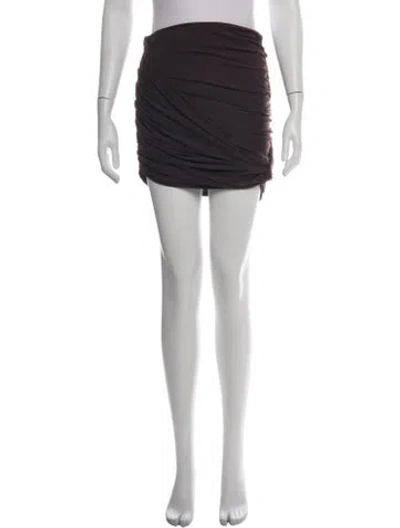 Pre-owned Magda Butrym Mini Skirt W/ Tags In Black