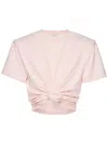 Magda Butrym Re 26 Knot Detail T-shirt In Neutral