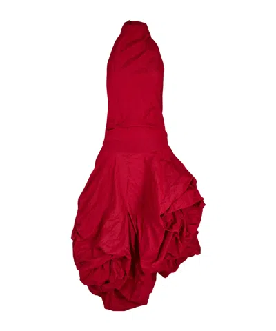 Magda Butrym Minimalist A-line Skirt In Red