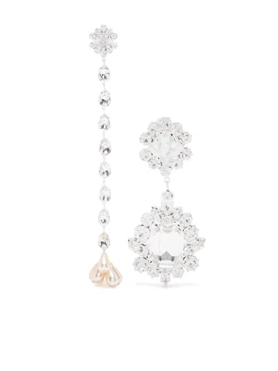 Magda Butrym Silver Earrings In Grey
