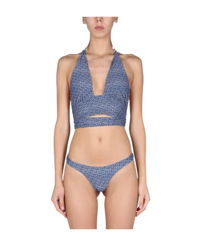 MAGDA BUTRYM MAGDA BUTRYM MONOGRAM BIKINI TOP