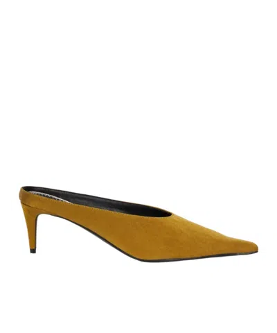 Magda Butrym Pointed-toe Suede Mules In Brown