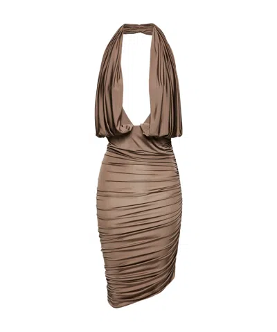 MAGDA BUTRYM NECK-HANGING DRESS