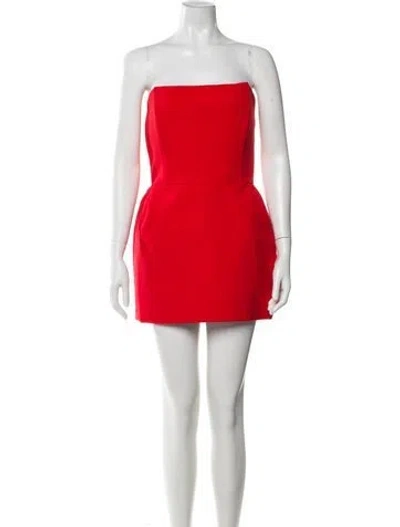Pre-owned Magda Butrym Nylon Mini Dress In Red