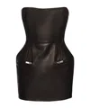 Magda Butrym Off Shoulder Dress In Brown