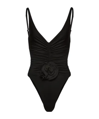 Magda Butrym Off-shoulder Jumpsuit In Black
