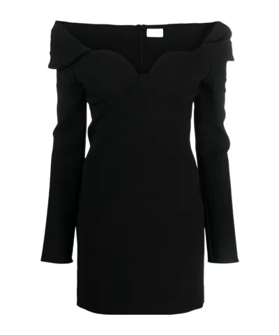 Magda Butrym Off-the-shoulder Dress In Black