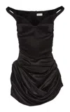 Magda Butrym Off-the-shoulder Mini Dress In Black