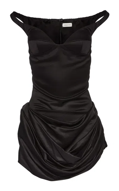 Magda Butrym Off-the-shoulder Mini Dress In Black