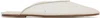 Magda Butrym Off-white Crystal Mesh Flat Mules In Cream