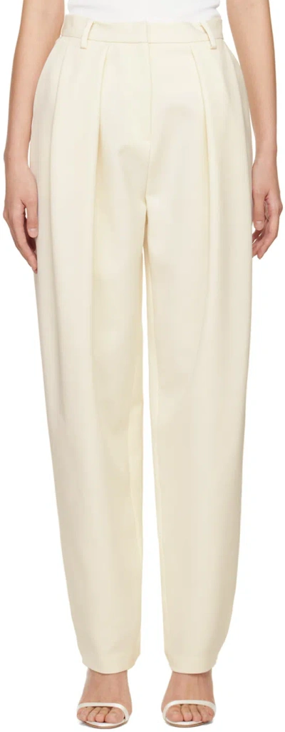 MAGDA BUTRYM OFF-WHITE TAPERED TROUSERS
