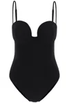 Magda Butrym Thin Shoulder Strap One-piece Swimsuit In Black (black)