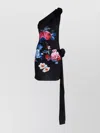 Magda Butrym Printed Jersey One Shoulder Minidress