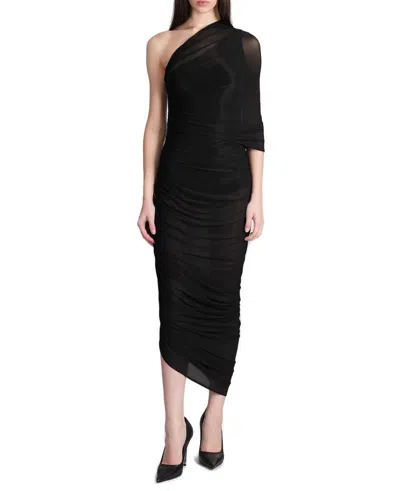 Magda Butrym Dress 17 Dress Woman In Black Polyamide Polyester