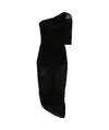 Magda Butrym Dress 17 Dress Woman In Black Polyamide Polyester In Black