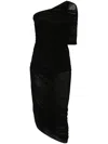 Magda Butrym Dress 17 Dress Woman In Black Polyamide Polyester In Black