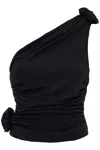 Magda Butrym Jersey One Shoulder Flower Top