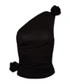 Magda Butrym One-shoulder T-shirt In Black