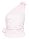 Magda Butrym One-shoulder Top In Pink