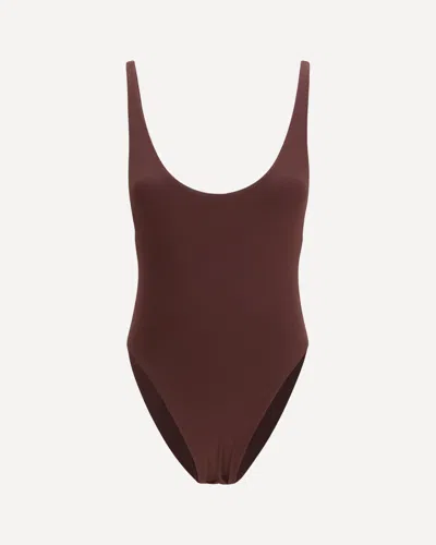 Magda Butrym One-piece Swimsuit In Brown