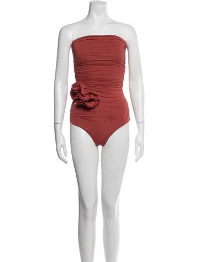Pre-owned Magda Butrym One-piece W/ Tags In Red