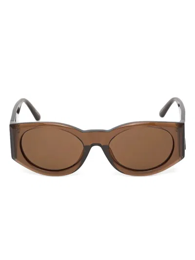 Magda Butrym Oval-frame Sunglasses In Brown