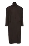Magda Butrym Oversized Cashmere Coat In Brown