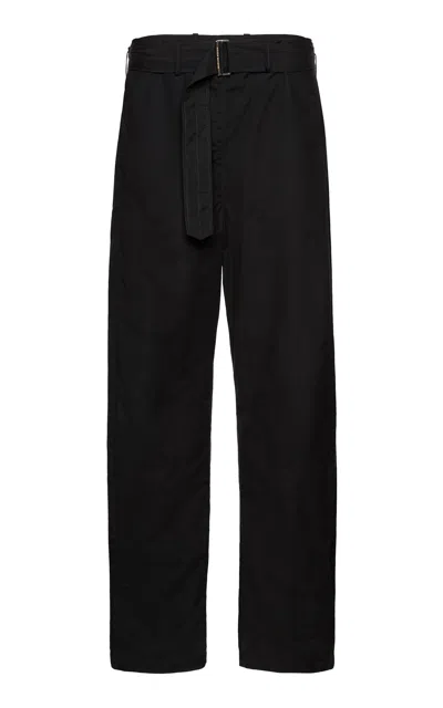 Magda Butrym Oversized Cotton Trousers In Black