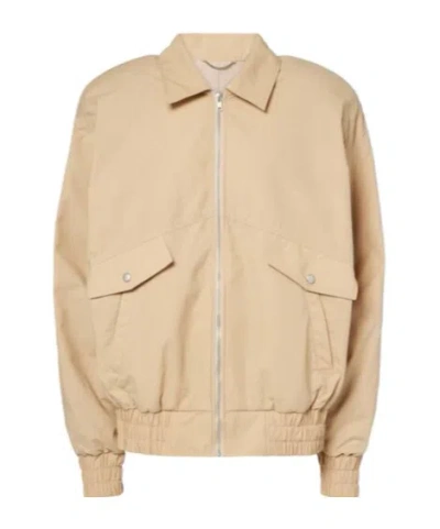 Magda Butrym Oversized Cotton-blend Bomber Jacket In Brown