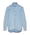 Magda Butrym Oversized Denim Shirt In Blue
