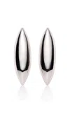 Magda Butrym Oversized Drop Earrings In Silver