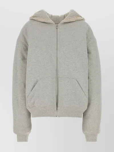 MAGDA BUTRYM OVERSIZED HOODED COTTON SWEATSHIRT KANGAROO POCKETS