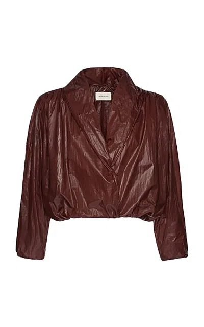 Magda Butrym Oversized Jacket In Brown