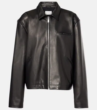 Magda Butrym Leather Jacket In Black