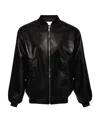 Magda Butrym Zip-up Sheepskin Bomber Jacket In Black