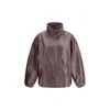 Magda Butrym Pf25 Leather 08 Jacket Burgundy 133725 Burgundy In Brown