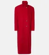 Magda Butrym Oversized Wool Coat In Red