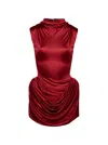 Magda Butrym Draped Satin-jersey Mini Dress