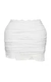 Magda Butrym Paneled Silk-blend Skirt In White