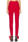 Magda Butrym Stretch-wool Skinny Pants In Red