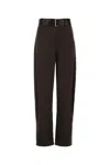 Magda Butrym Wide-leg Trousers And Belt In Brown