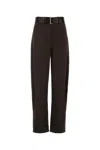 Magda Butrym Wide-leg Trousers And Belt In Brown