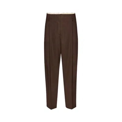 Pre-owned Magda Butrym Pants 'brown' | Women's Size 36