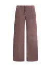 Magda Butrym Women Low Waist Wide Leg Jeans In Multi